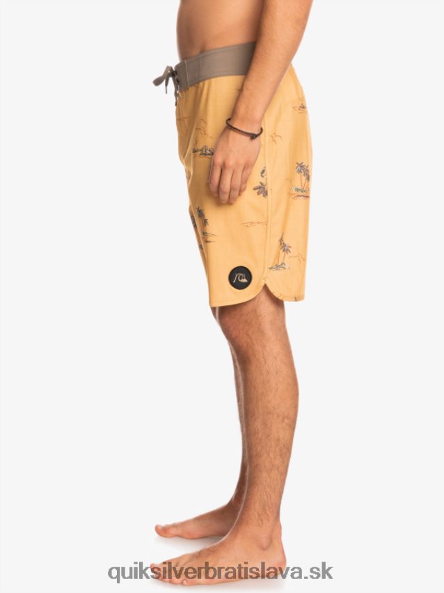 surfsilk scallop 19 boardshorts Quiksilver muži B80HXR1497 okrová