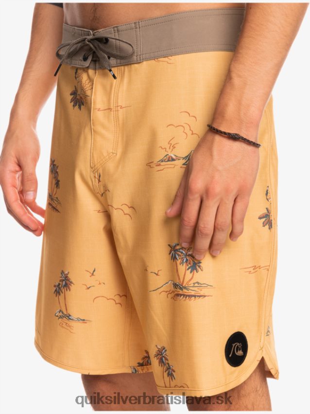 surfsilk scallop 19 boardshorts Quiksilver muži B80HXR1497 okrová