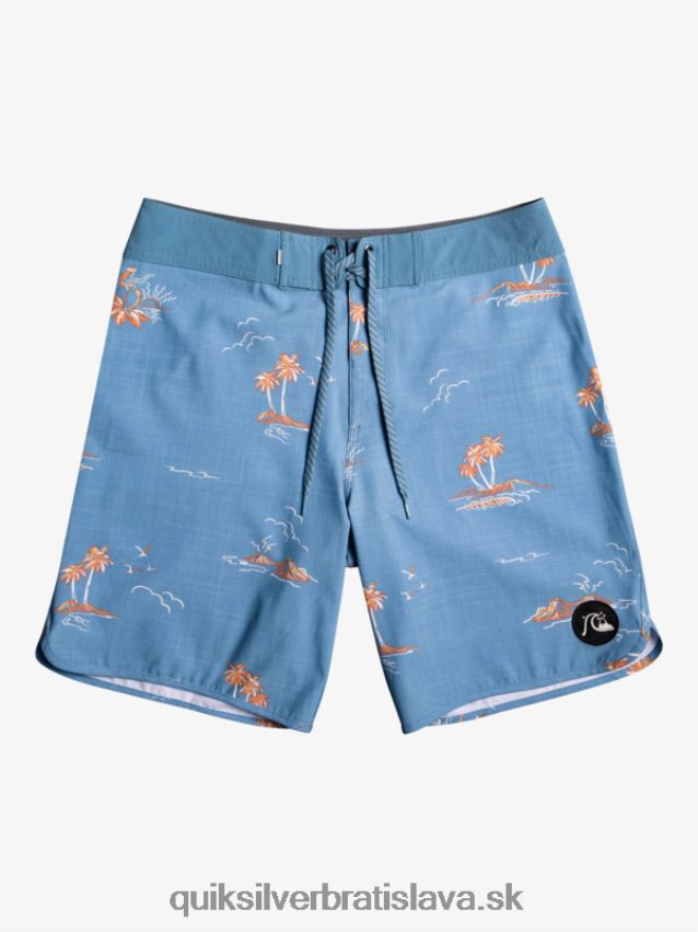 surfsilk scallop 19 boardshorts Quiksilver muži B80HXR1498 kapitánska modrá