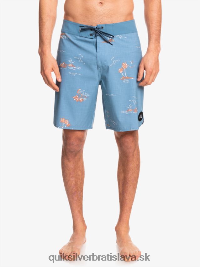 surfsilk scallop 19 boardshorts Quiksilver muži B80HXR1498 kapitánska modrá