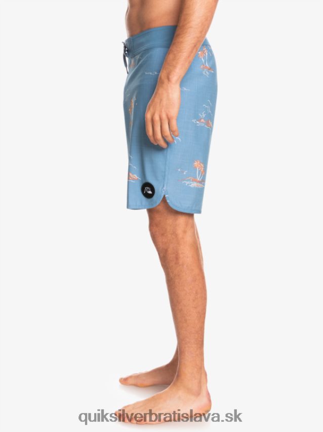 surfsilk scallop 19 boardshorts Quiksilver muži B80HXR1498 kapitánska modrá