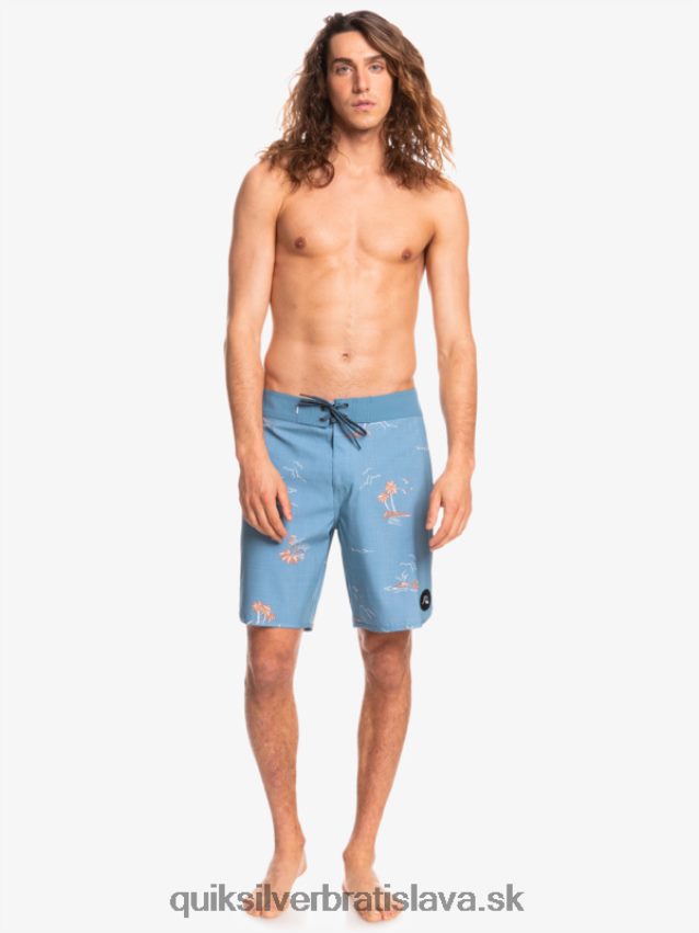 surfsilk scallop 19 boardshorts Quiksilver muži B80HXR1498 kapitánska modrá
