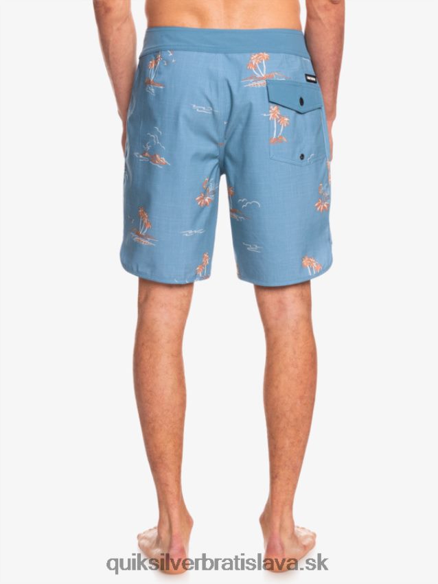 surfsilk scallop 19 boardshorts Quiksilver muži B80HXR1498 kapitánska modrá
