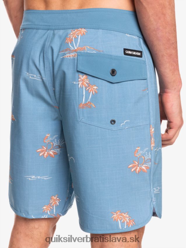 surfsilk scallop 19 boardshorts Quiksilver muži B80HXR1498 kapitánska modrá