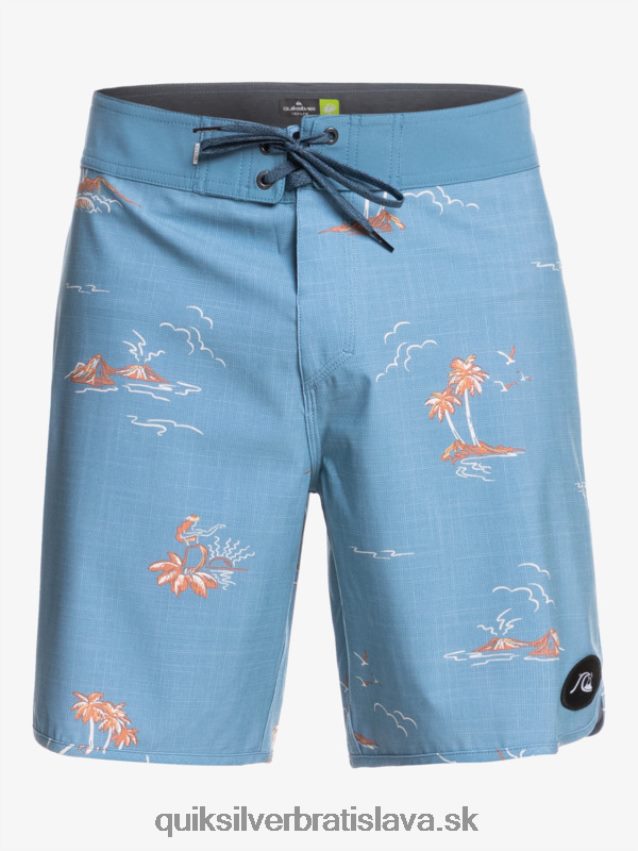 surfsilk scallop 19 boardshorts Quiksilver muži B80HXR1498 kapitánska modrá