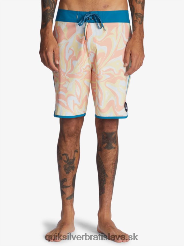 surfsilk scallop 19 boardshorts Quiksilver muži B80HXR1499 broskyňová ružová