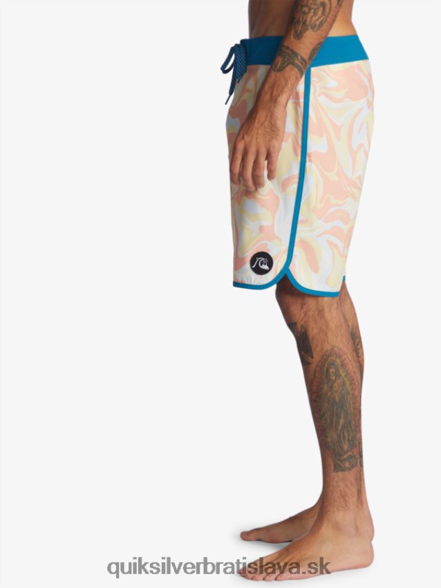 surfsilk scallop 19 boardshorts Quiksilver muži B80HXR1499 broskyňová ružová