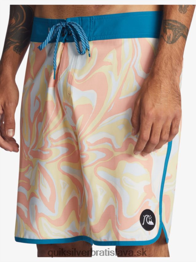 surfsilk scallop 19 boardshorts Quiksilver muži B80HXR1499 broskyňová ružová
