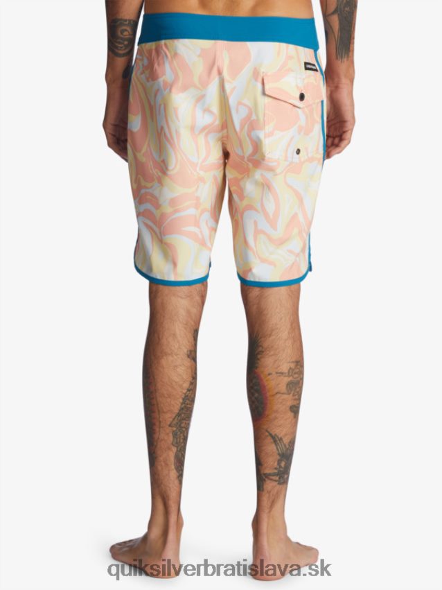 surfsilk scallop 19 boardshorts Quiksilver muži B80HXR1499 broskyňová ružová