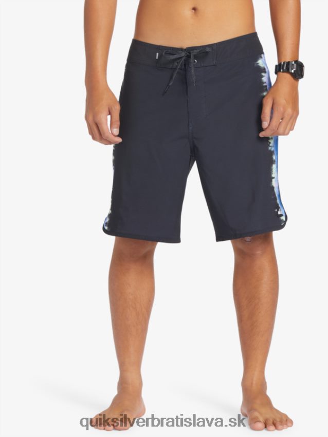 surfsilk scallop 19 boardshorts Quiksilver muži B80HXR216 čierna