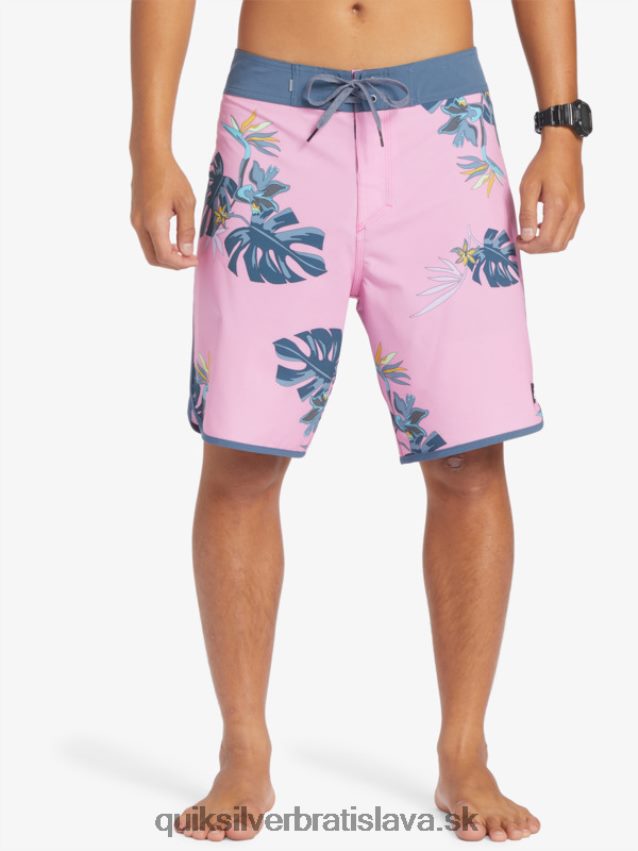 surfsilk scallop 19 boardshorts Quiksilver muži B80HXR217 mesačná svetlofialová