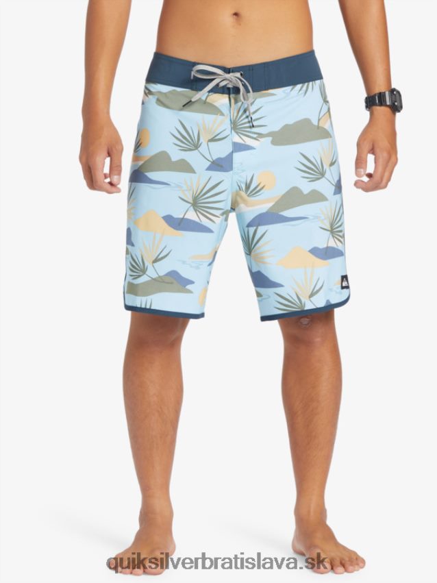 surfsilk scallop 19 boardshorts Quiksilver muži B80HXR218 modrá obloha