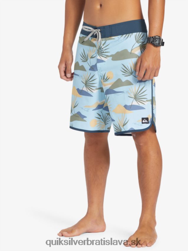surfsilk scallop 19 boardshorts Quiksilver muži B80HXR218 modrá obloha