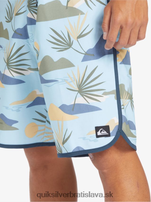 surfsilk scallop 19 boardshorts Quiksilver muži B80HXR218 modrá obloha