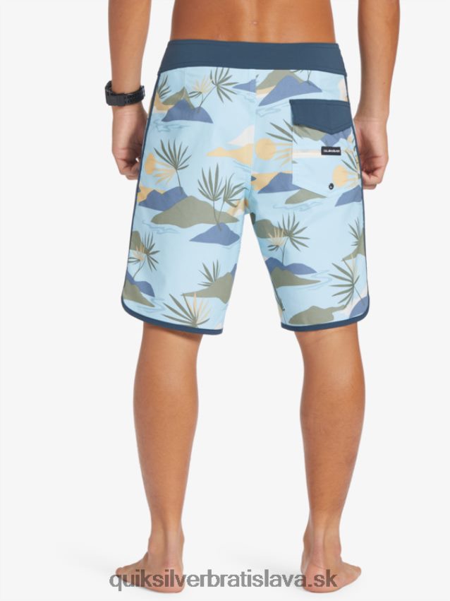 surfsilk scallop 19 boardshorts Quiksilver muži B80HXR218 modrá obloha