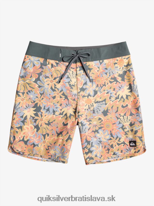 surfsilk scallop 19 boardshorts Quiksilver muži B80HXR219 tmavá bridlica