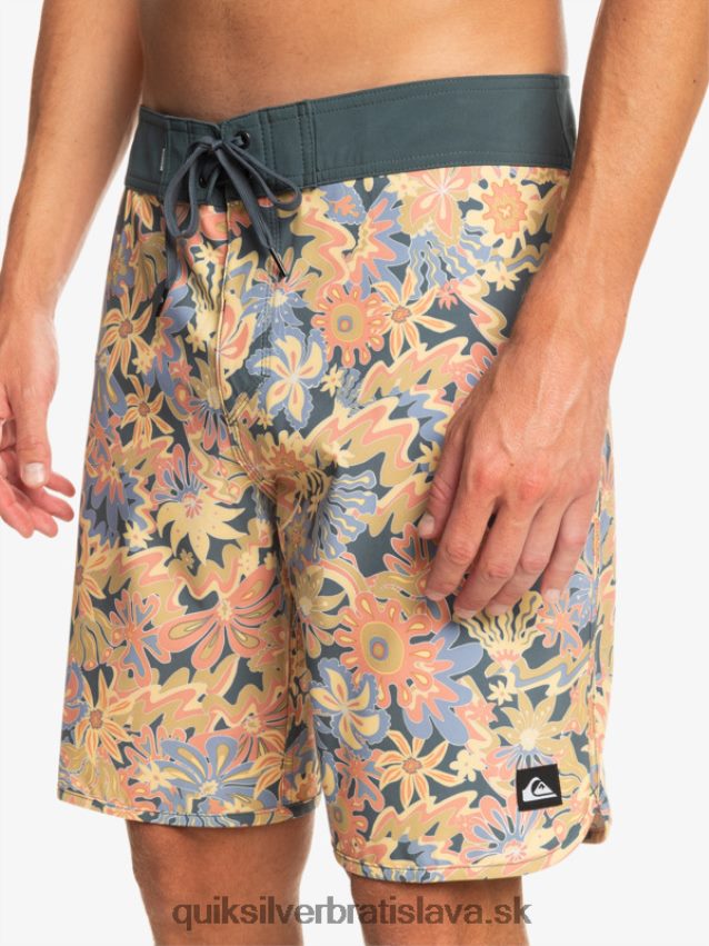 surfsilk scallop 19 boardshorts Quiksilver muži B80HXR219 tmavá bridlica