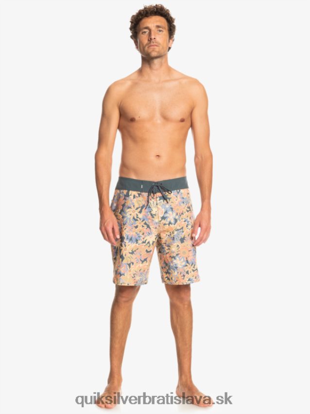 surfsilk scallop 19 boardshorts Quiksilver muži B80HXR219 tmavá bridlica