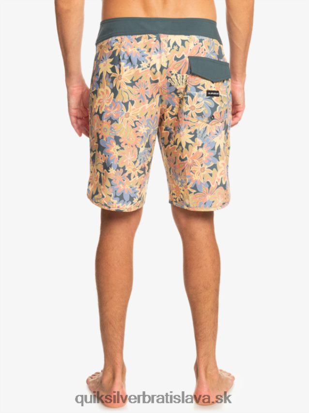 surfsilk scallop 19 boardshorts Quiksilver muži B80HXR219 tmavá bridlica