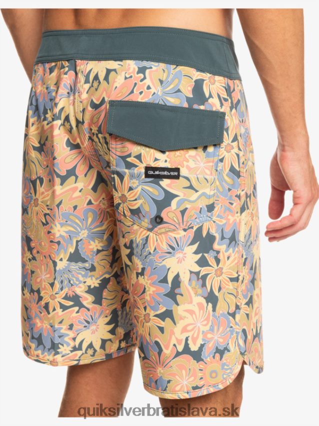 surfsilk scallop 19 boardshorts Quiksilver muži B80HXR219 tmavá bridlica