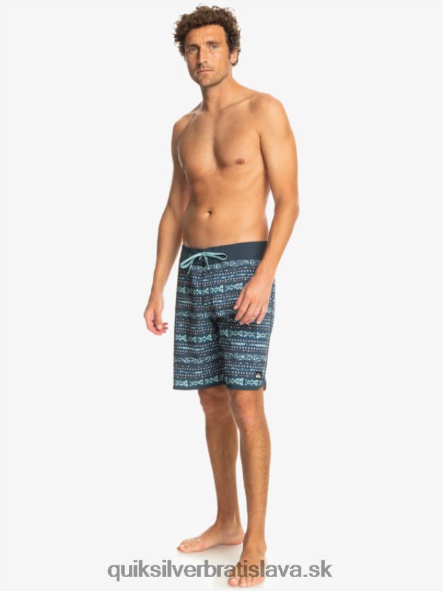 surfsilk scallop 19 boardshorts Quiksilver muži B80HXR221 polnočné námorníctvo