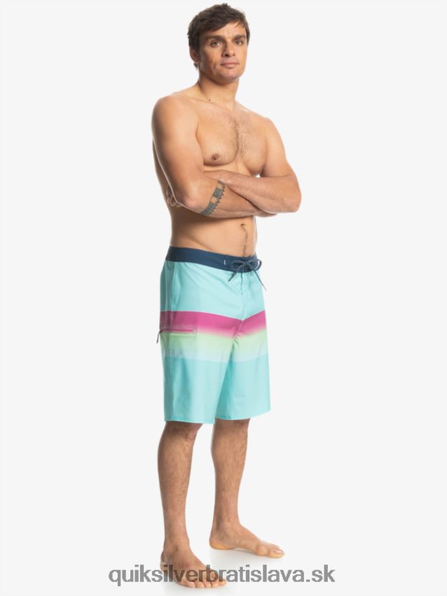 surfsilk slab 21 boardshorts Quiksilver muži B80HXR1410 anjelská modrá