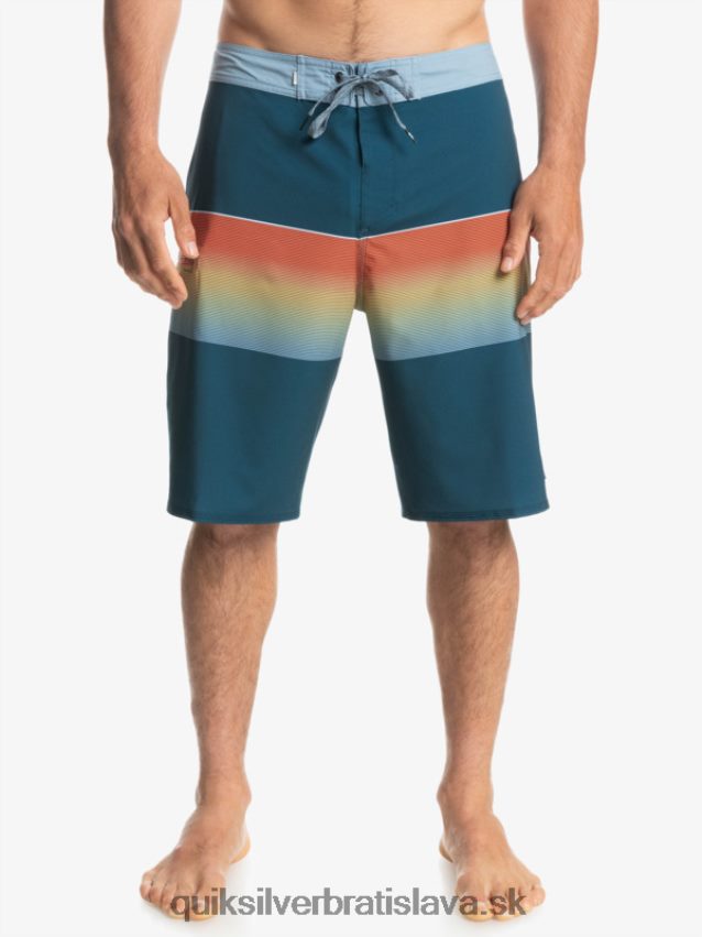 surfsilk slab 21 boardshorts Quiksilver muži B80HXR1411 majolika modrá