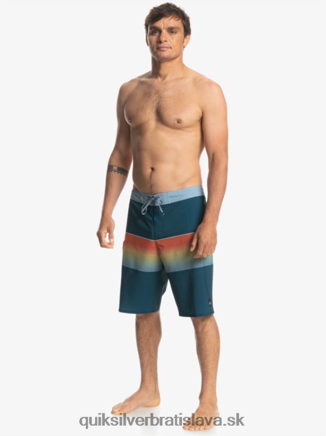 surfsilk slab 21 boardshorts Quiksilver muži B80HXR1411 majolika modrá