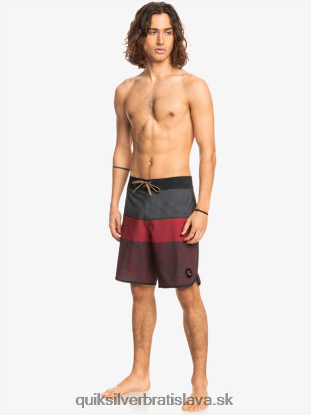 surfsilk tijuana 19 boardshorts Quiksilver muži B80HXR1405 rubínové víno