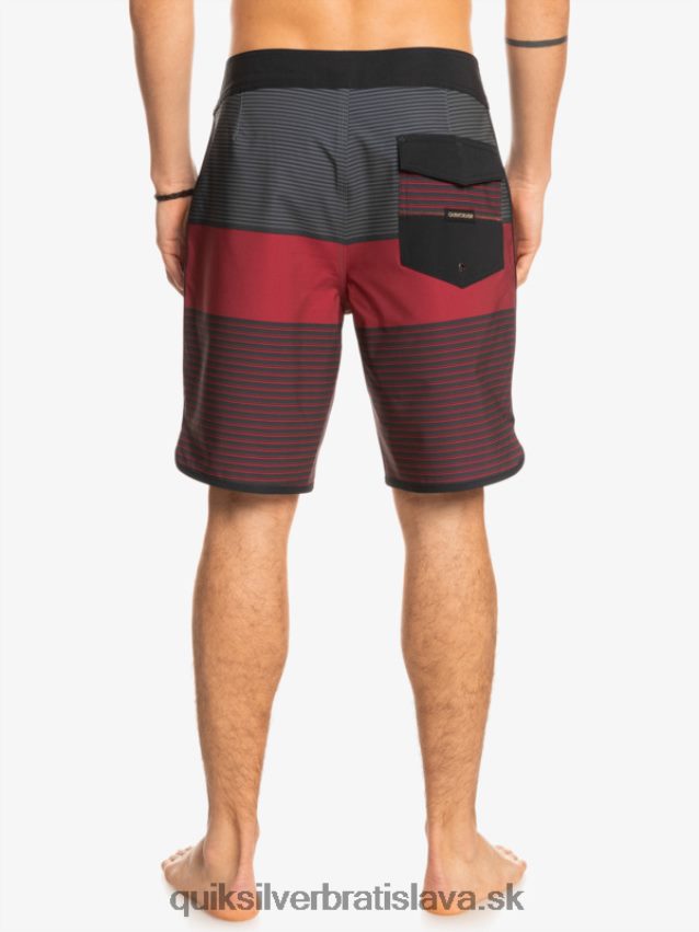 surfsilk tijuana 19 boardshorts Quiksilver muži B80HXR1405 rubínové víno