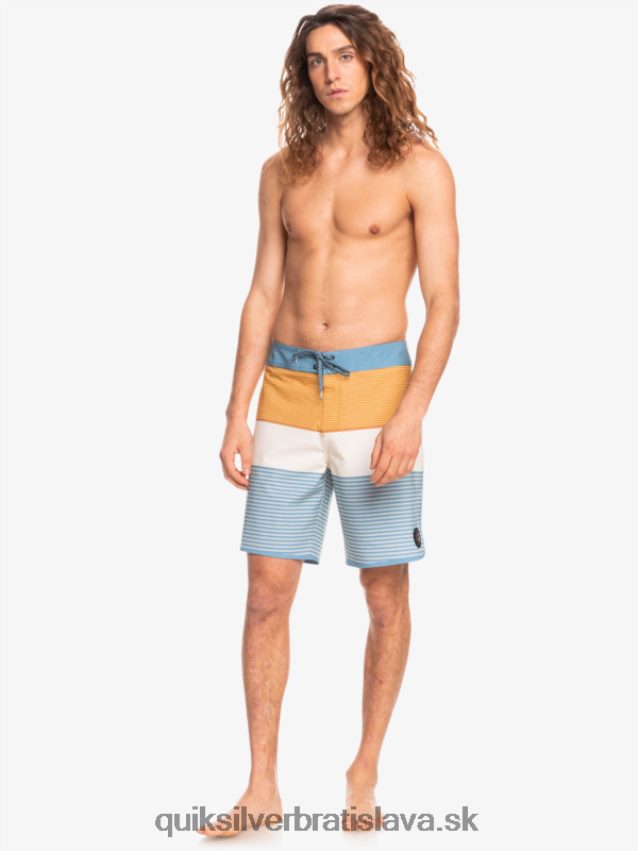 surfsilk tijuana 19 boardshorts Quiksilver muži B80HXR1406 kapitánska modrá