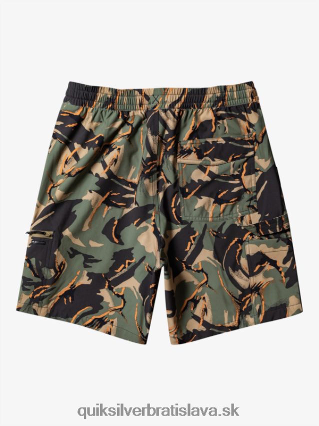 taxer cargo 18 obojživelných šortiek Quiksilver muži B80HXR252 camo - plage