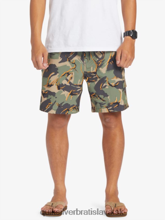 taxer cargo 18 obojživelných šortiek Quiksilver muži B80HXR252 camo - plage