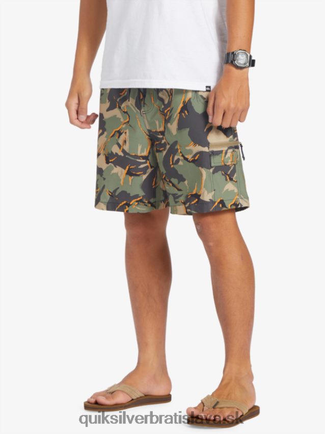 taxer cargo 18 obojživelných šortiek Quiksilver muži B80HXR252 camo - plage