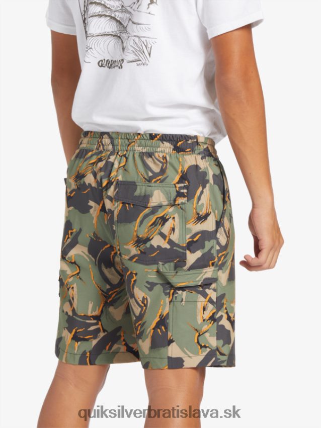 taxer cargo 18 obojživelných šortiek Quiksilver muži B80HXR252 camo - plage