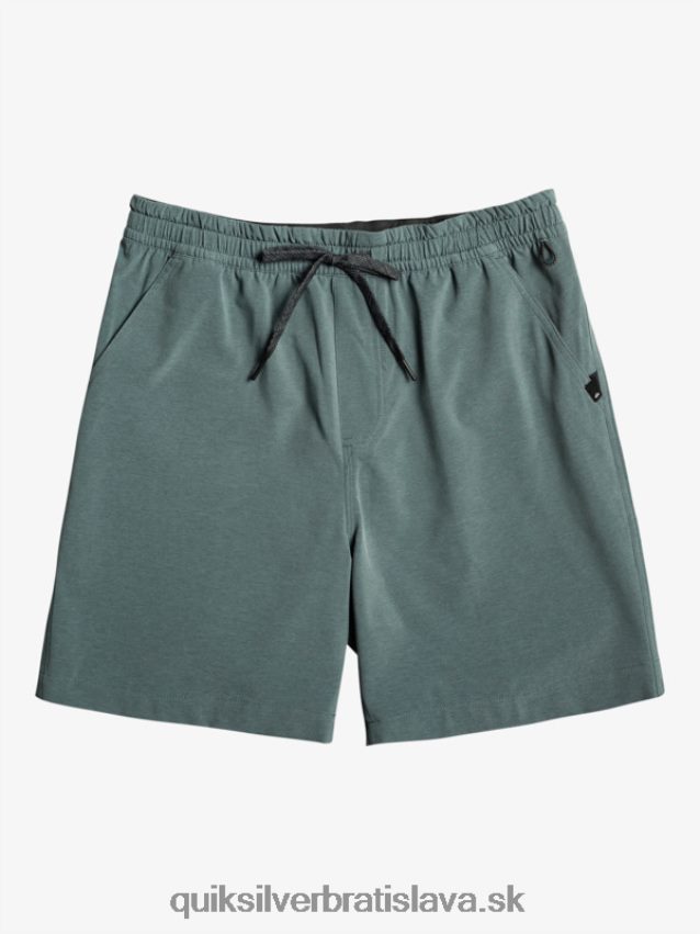 taxer heather 18 obojživelných šortiek Quiksilver muži B80HXR305 tmavá bridlica