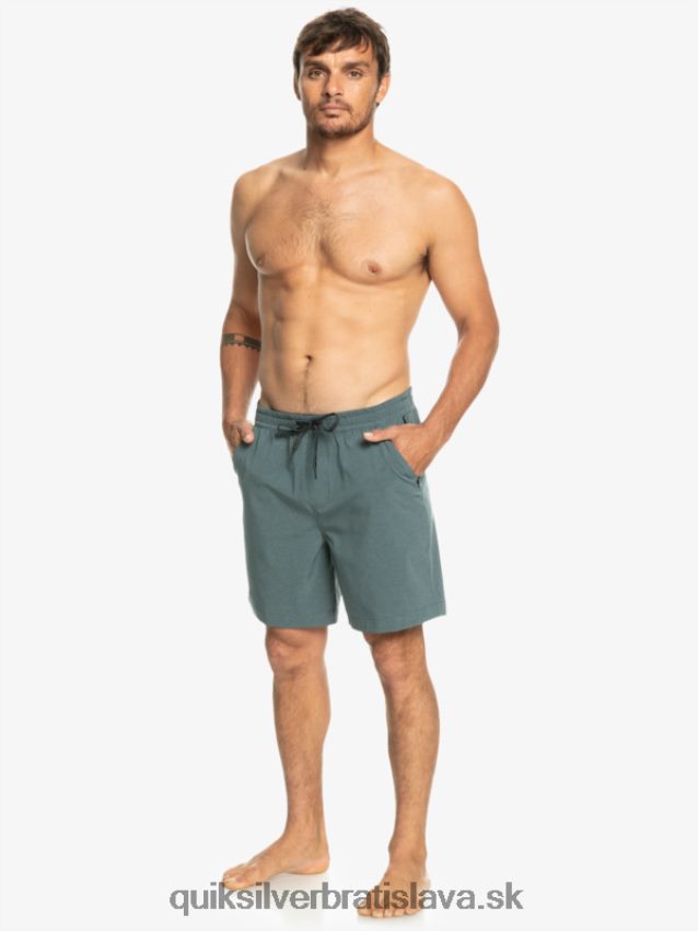 taxer heather 18 obojživelných šortiek Quiksilver muži B80HXR305 tmavá bridlica