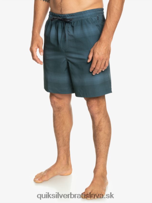 taxer print 18 obojživelných šortiek Quiksilver muži B80HXR103 Beringovo more