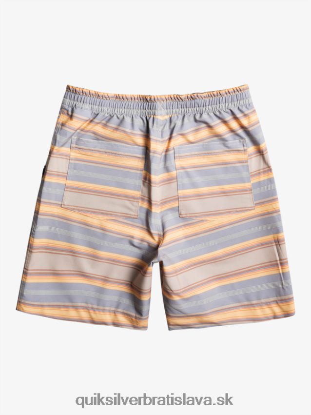 taxer print 18 obojživelných šortiek Quiksilver muži B80HXR104 plaza taupe surf days pruh