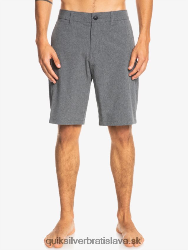 union heather 20 obojživelných šortiek Quiksilver muži B80HXR65 čierna