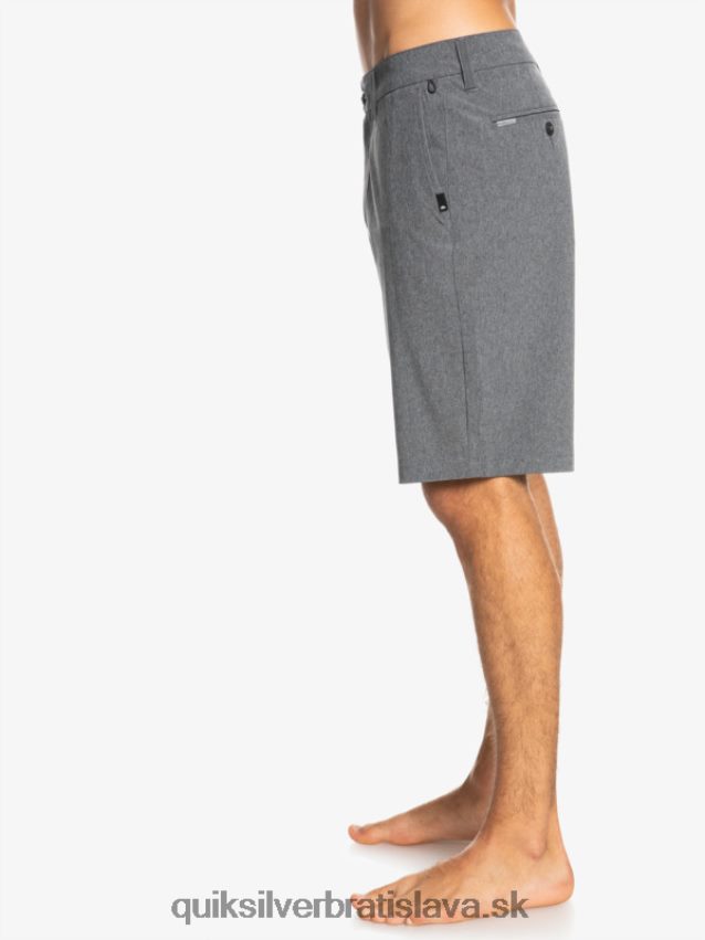 union heather 20 obojživelných šortiek Quiksilver muži B80HXR65 čierna