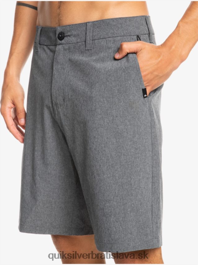 union heather 20 obojživelných šortiek Quiksilver muži B80HXR65 čierna
