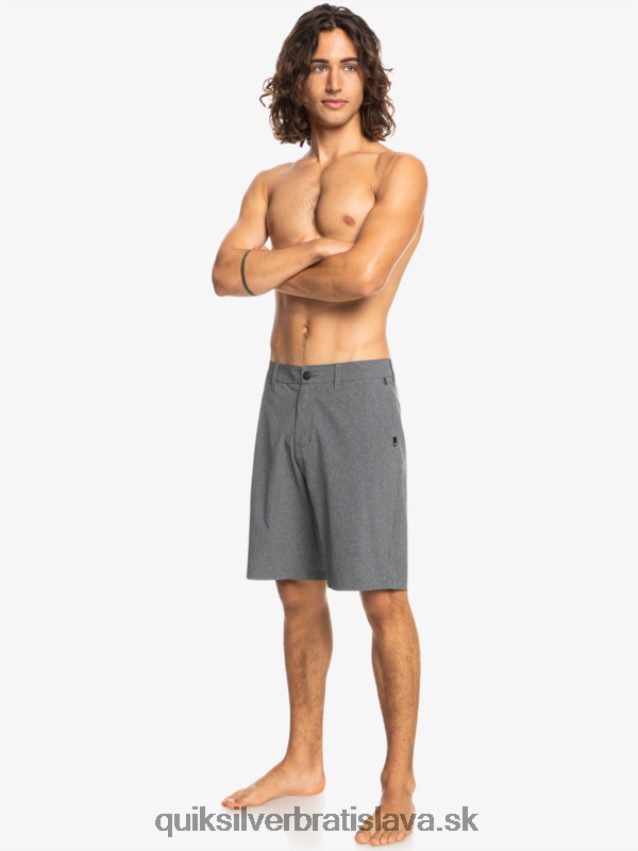 union heather 20 obojživelných šortiek Quiksilver muži B80HXR65 čierna