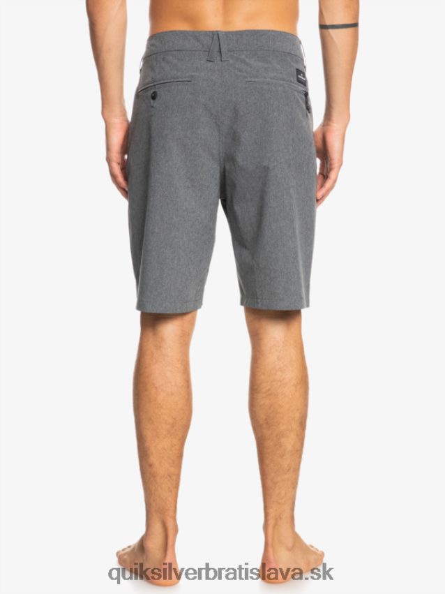 union heather 20 obojživelných šortiek Quiksilver muži B80HXR65 čierna