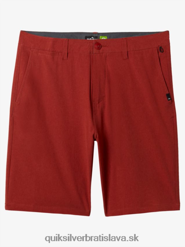 union heather 20 obojživelných šortiek Quiksilver muži B80HXR67 červený okr