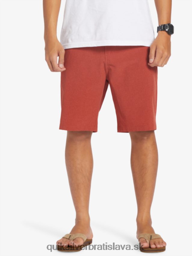 union heather 20 obojživelných šortiek Quiksilver muži B80HXR67 červený okr