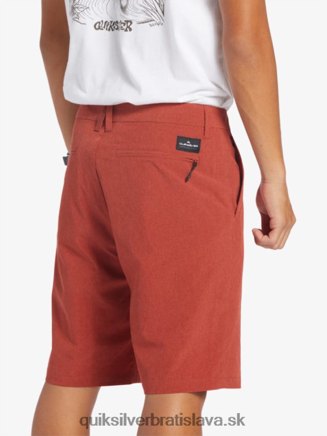 union heather 20 obojživelných šortiek Quiksilver muži B80HXR67 červený okr