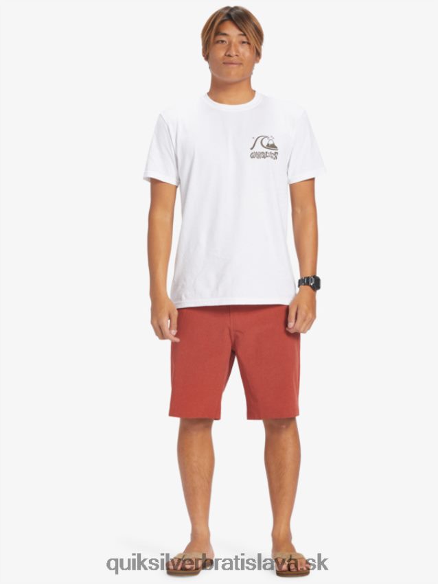 union heather 20 obojživelných šortiek Quiksilver muži B80HXR67 červený okr