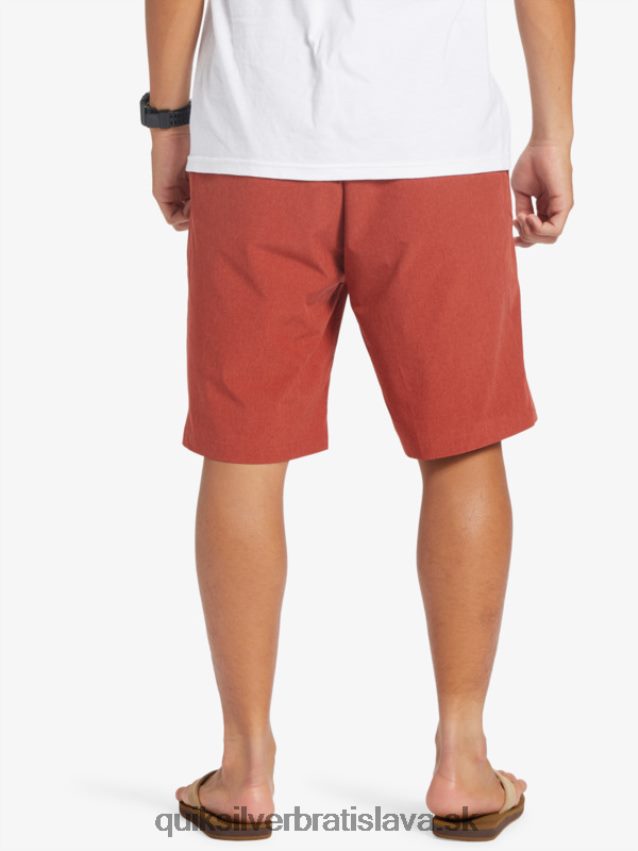 union heather 20 obojživelných šortiek Quiksilver muži B80HXR67 červený okr