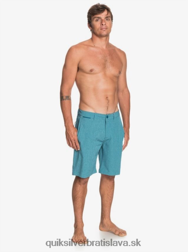 union vres obojživelník 20 hybridné šortky Quiksilver muži B80HXR1588 modrý koral